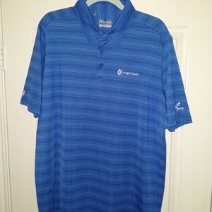 Under Armour Loose Heatgear Striped Polo Shirt Men's sz XL